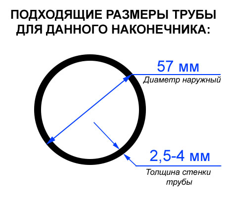 размеры труб под наконечники свай